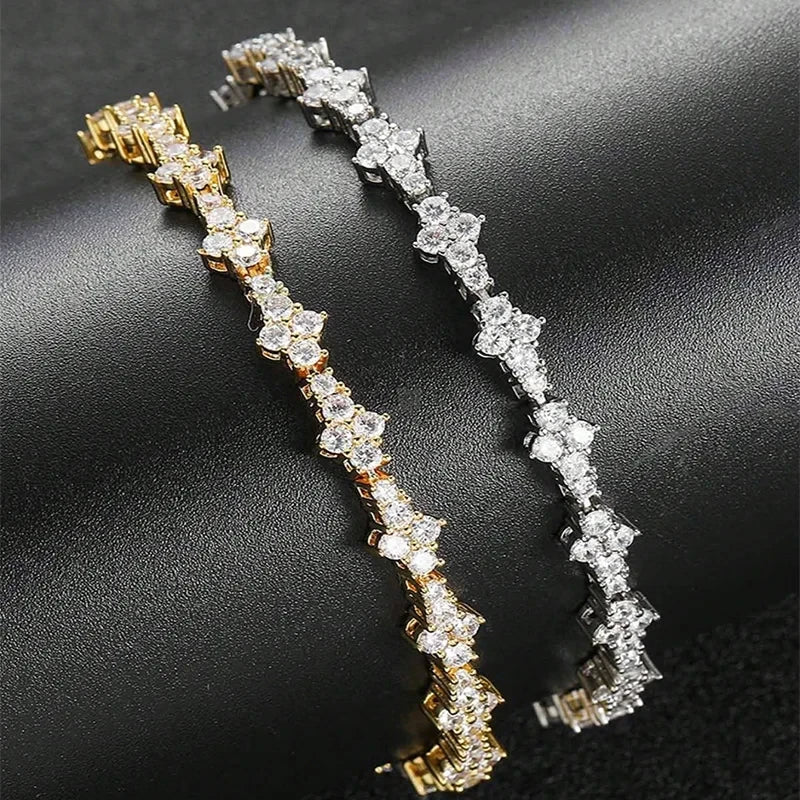 Round Stone Cubic Zirconia Bracelet