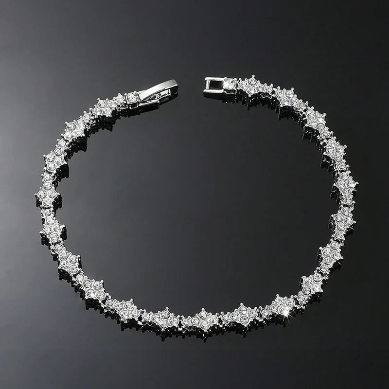 Round Stone Cubic Zirconia Bracelet
