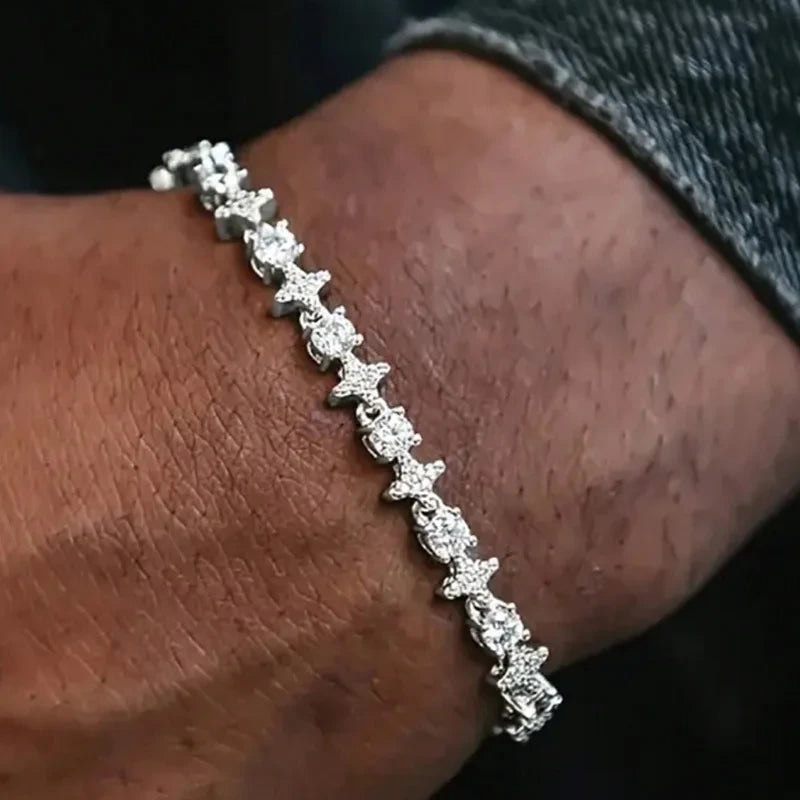 Round Stone Cubic Zirconia Bracelet
