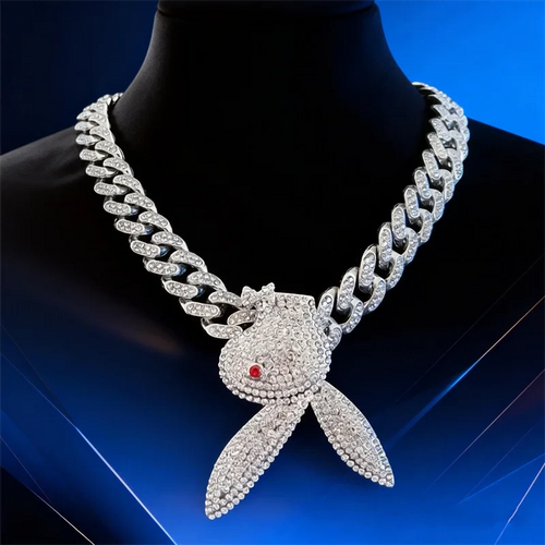 Crystal Rabbit Pendant Necklace