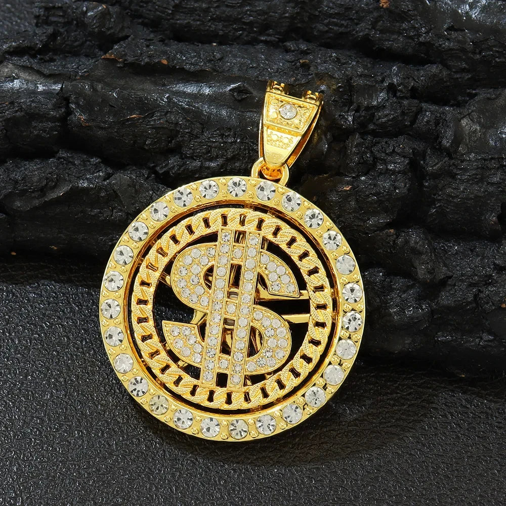 Iced Out Dollar Sign Cuban Chain