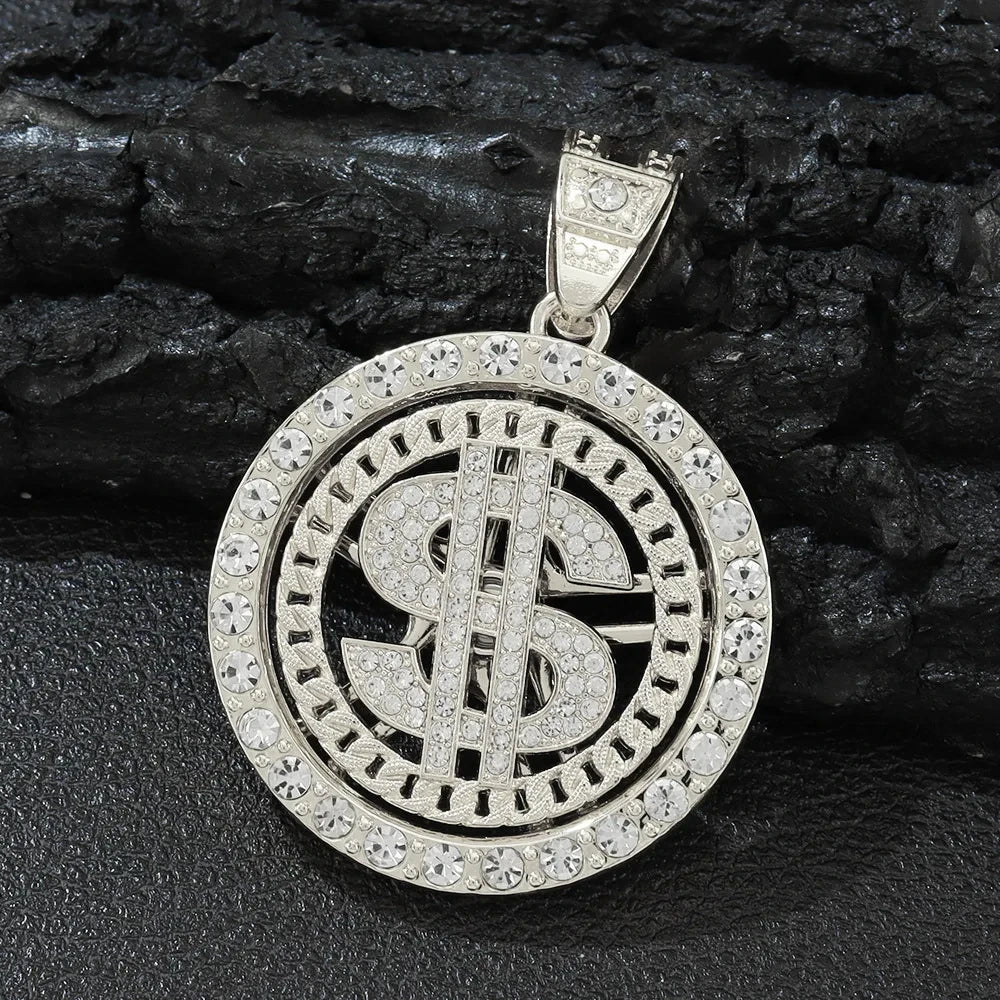 Iced Out Dollar Sign Cuban Chain