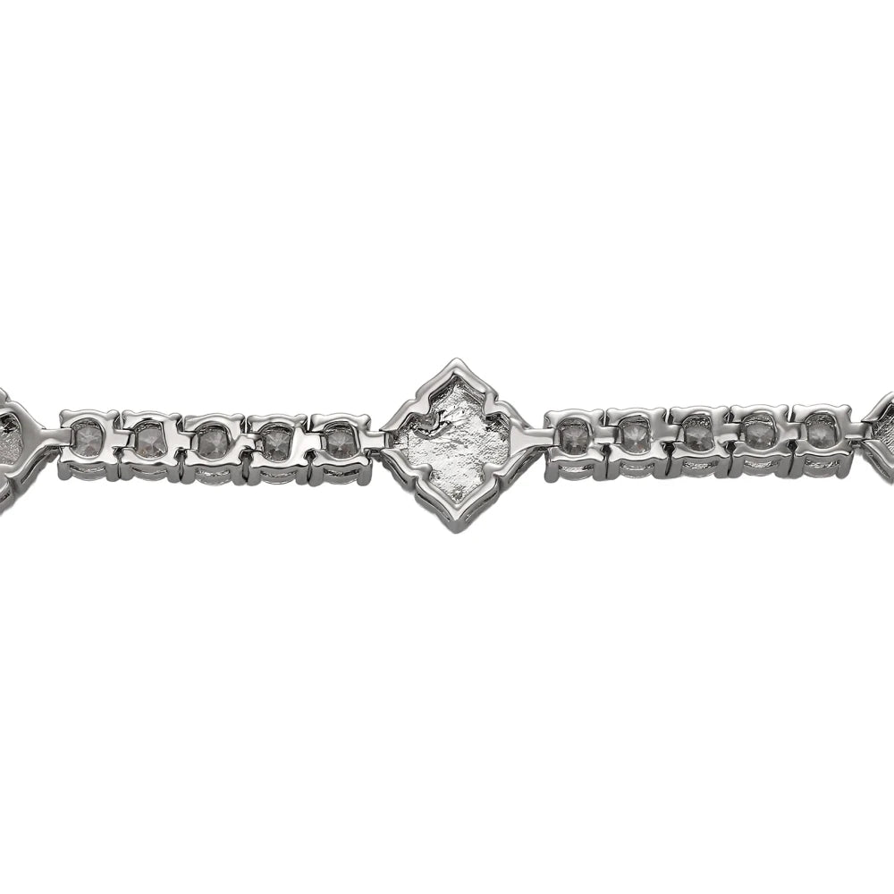 Iced Out Clover Tennis Bracelet