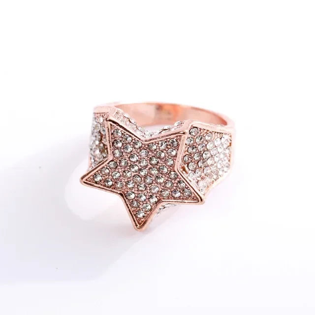 Star Pave Cubic Zirconia Cocktail Ring