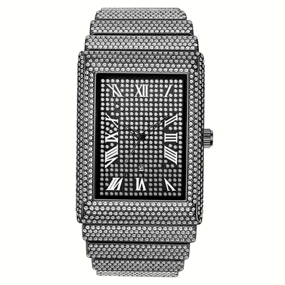 Diamond Rectangular Quartz Watch