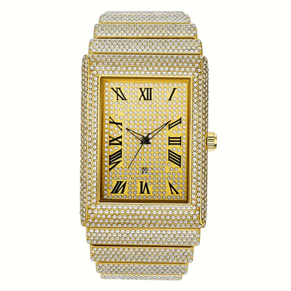 Diamond Rectangular Quartz Watch