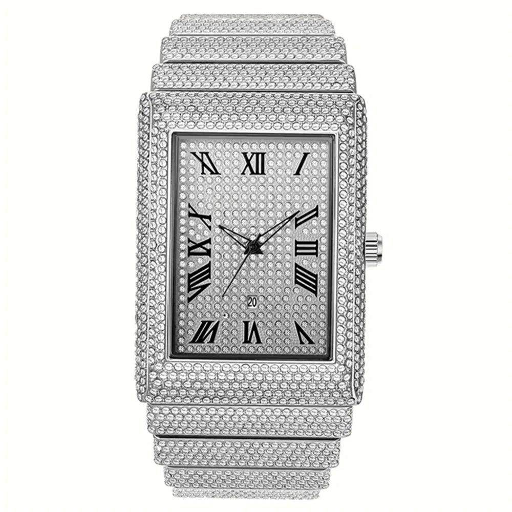 Diamond Rectangular Quartz Watch