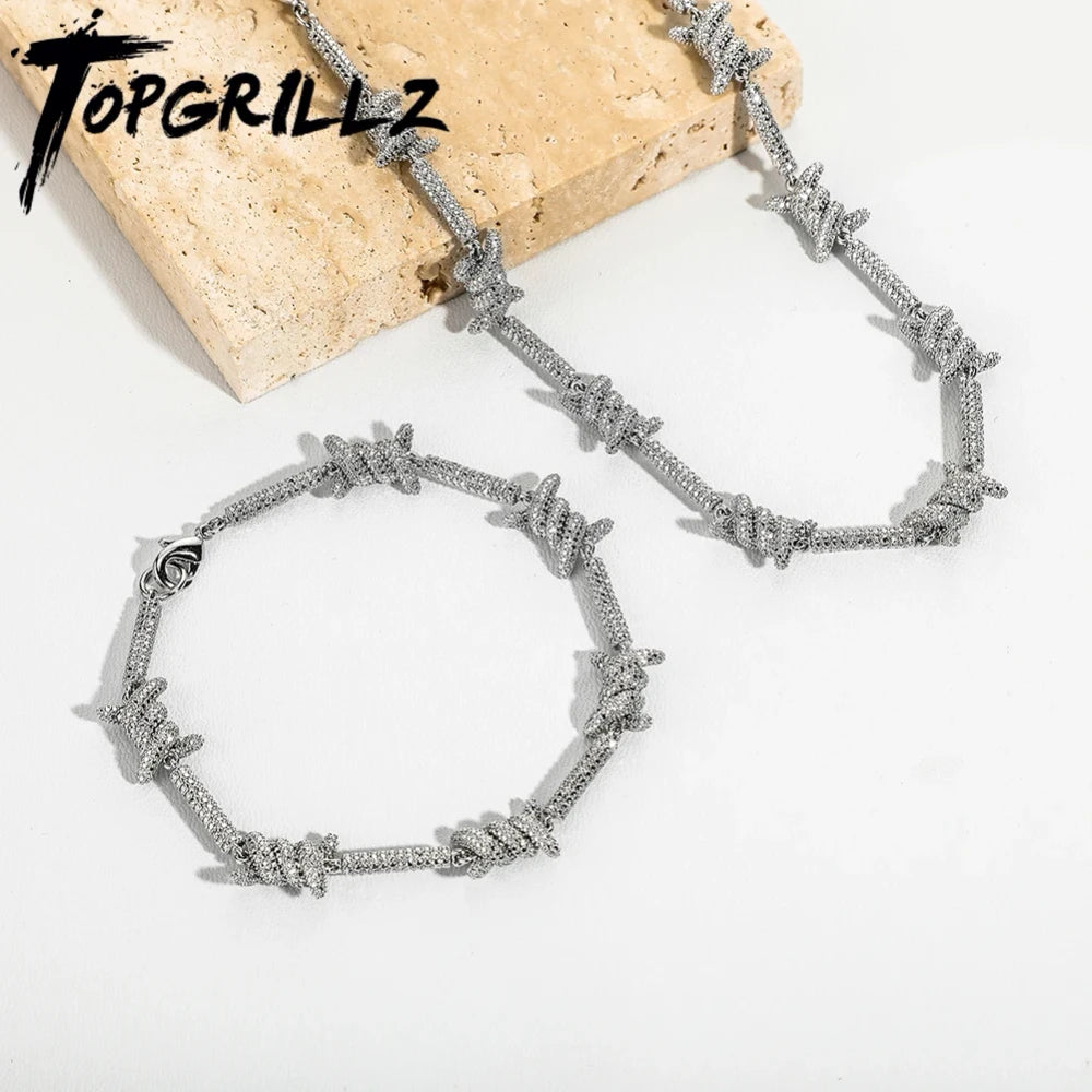 Staggered Link Chain Jewelry Set