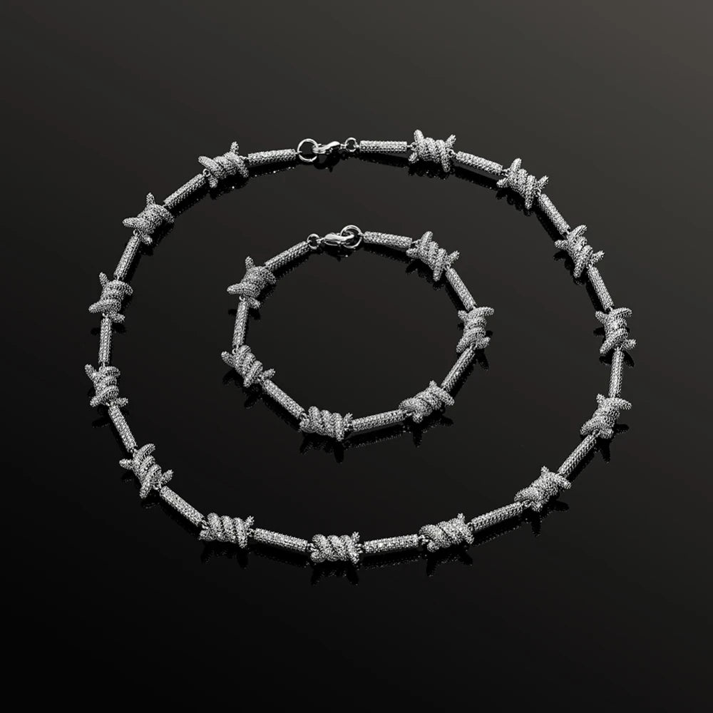 Staggered Link Chain Jewelry Set