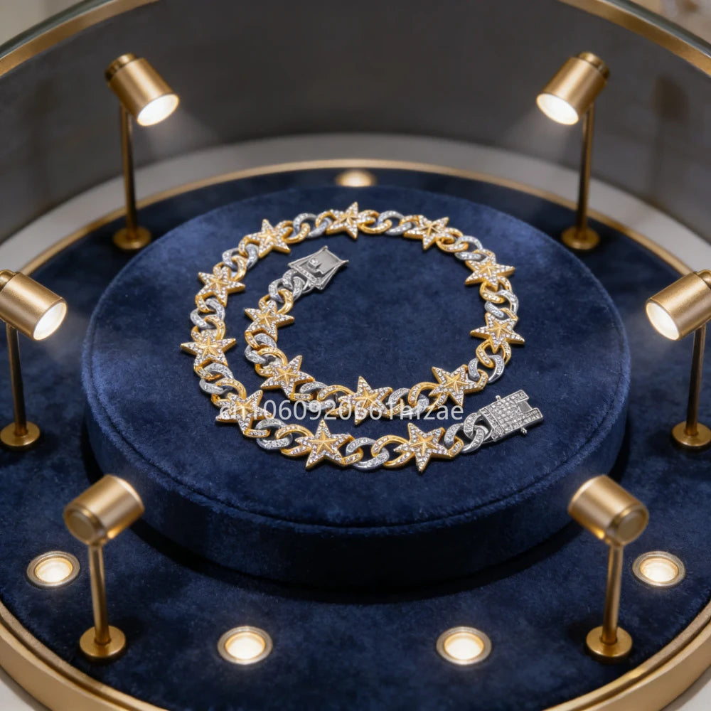 Iced Star Cuban Link Necklace
